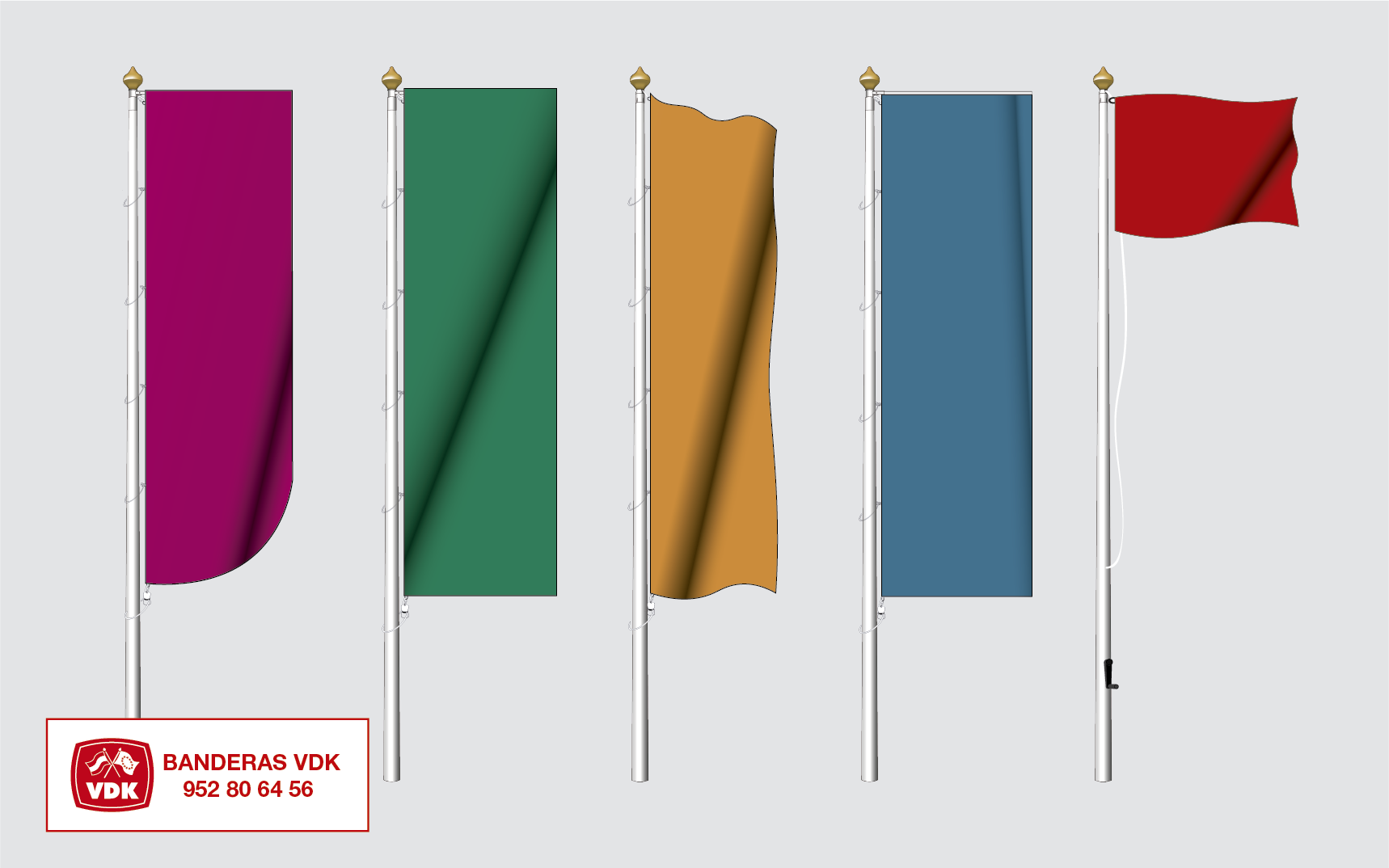 formas banderas publicitarias
