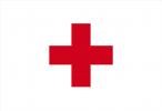 Bandera de sobremesa de Cruz Roja