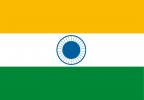 Bandera de sobremesa de India