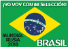 Bandera de Brasil Mundial 2018