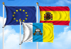 Bandera de Pack Canarias  (Unión Europea, España y Canarias)