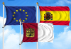 Bandera de Pack Castilla La Mancha  (Unión Europea, España y Castilla La Mancha)