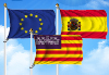 Bandera de Pack Islas Baleares  (Unión Europea, España e Islas Baleares)