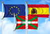 Bandera de Pack País Vasco  (Unión Europea, España y País Vasco)