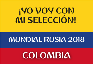 Bandera de Colombia Mundial 2018